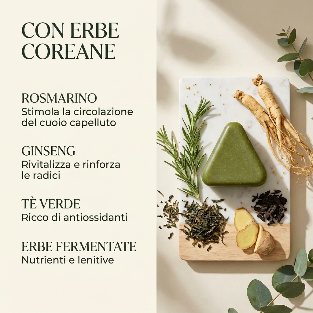 Shampoo Solido Coreano Rivitalizzante